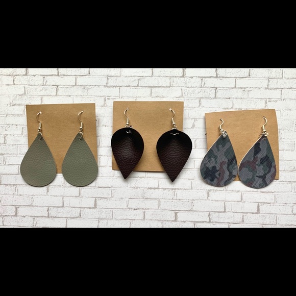 Dangle Teardrop Earrings (Lot of 3) New - Picture 1 of 3
